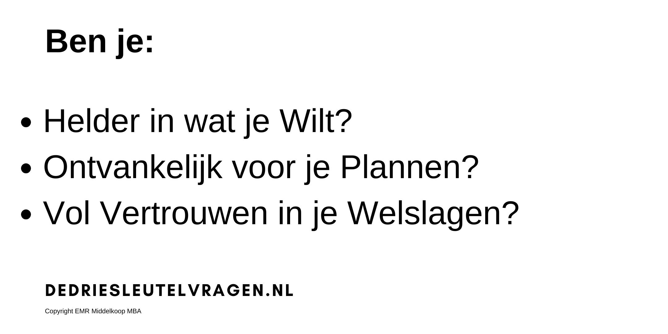 3 Sleutelvragen 2025 wit